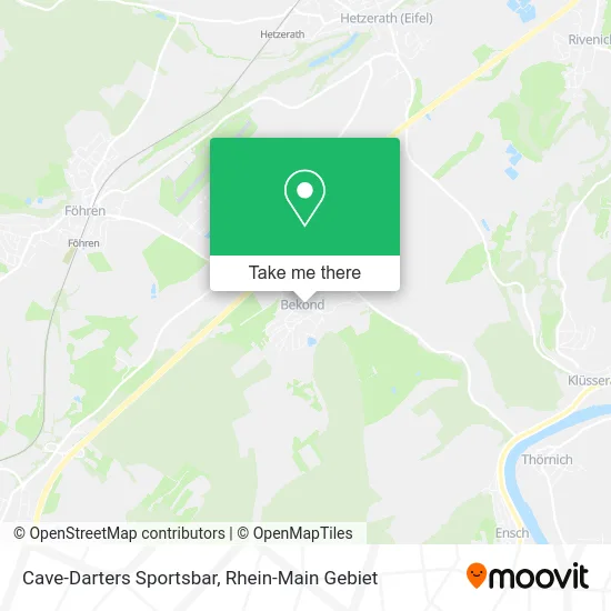 Карта Cave-Darters Sportsbar