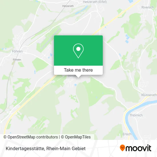 Карта Kindertagesstätte
