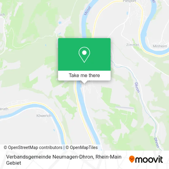 Карта Verbandsgemeinde Neumagen-Dhron