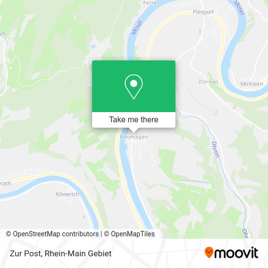 Карта Zur Post