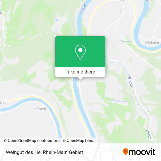 Карта Weingut des He