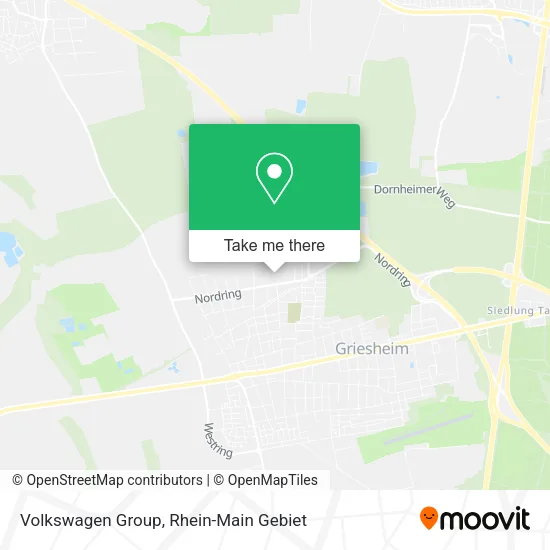 Карта Volkswagen Group