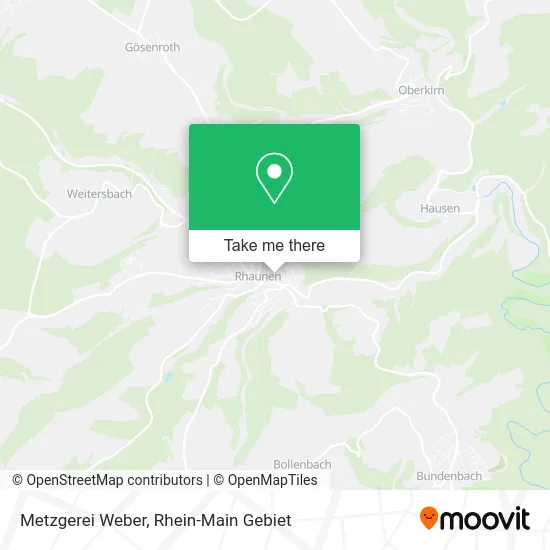 Карта Metzgerei Weber