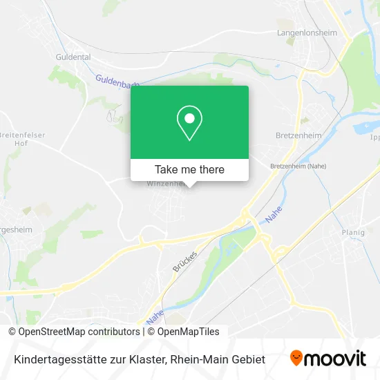 Карта Kindertagesstätte zur Klaster