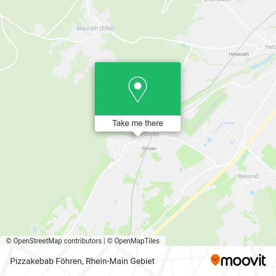Карта Pizzakebab Föhren