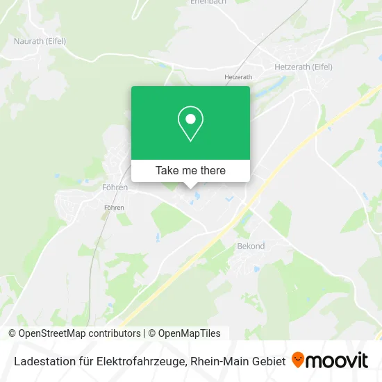 Карта Ladestation für Elektrofahrzeuge