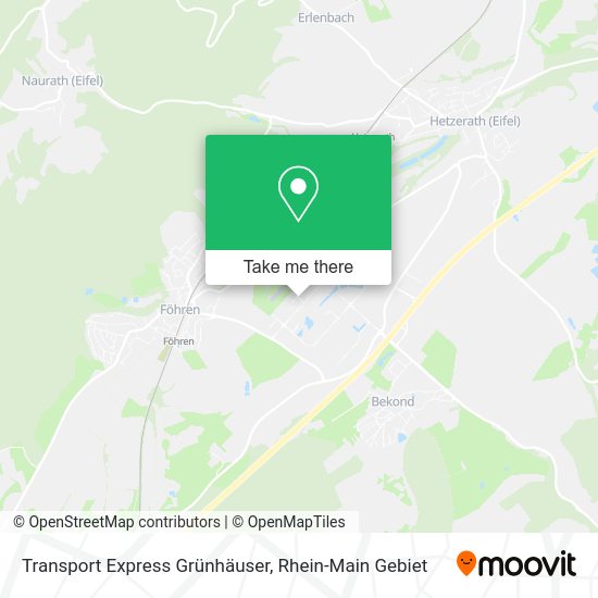 Карта Transport Express Grünhäuser