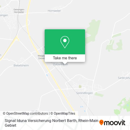 Карта Signal Iduna Versicherung Norbert Barth