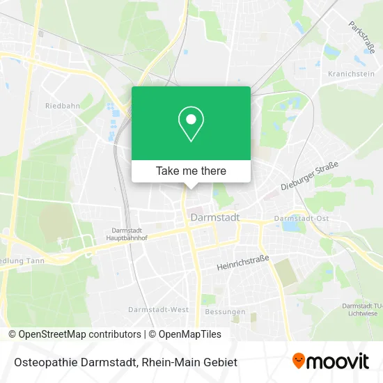 Карта Osteopathie Darmstadt