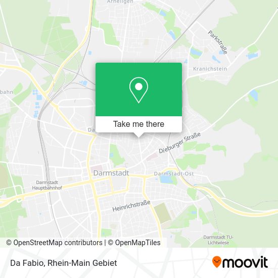 Карта Da Fabio
