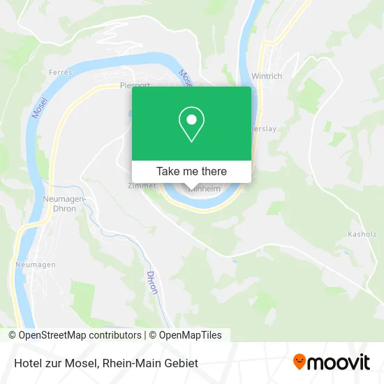 Карта Hotel zur Mosel