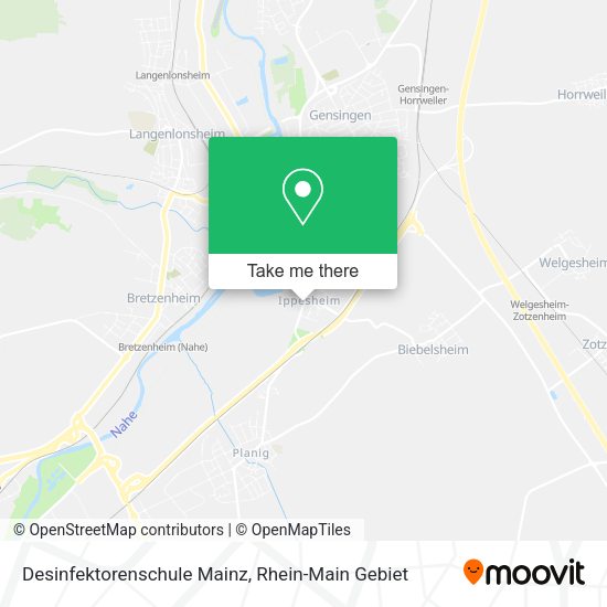 Карта Desinfektorenschule Mainz