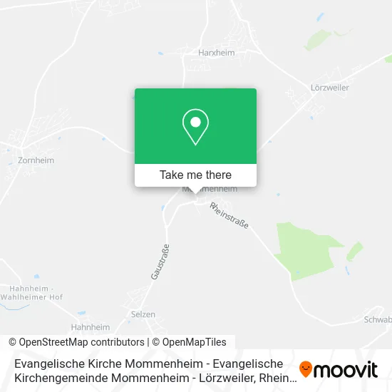 Карта Evangelische Kirche Mommenheim - Evangelische Kirchengemeinde Mommenheim - Lörzweiler