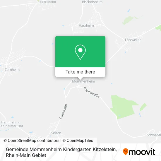 Карта Gemeinde Mommenheim Kindergarten Kitzelstein