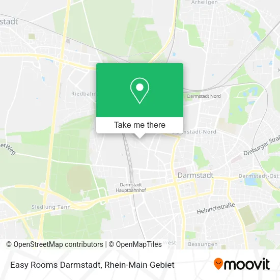 Карта Easy Rooms Darmstadt