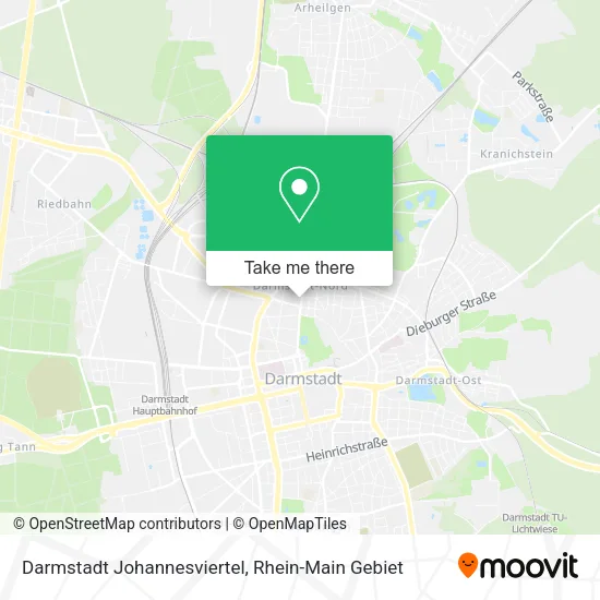 Карта Darmstadt Johannesviertel