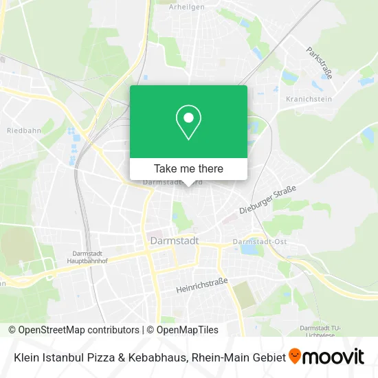 Карта Klein Istanbul Pizza & Kebabhaus