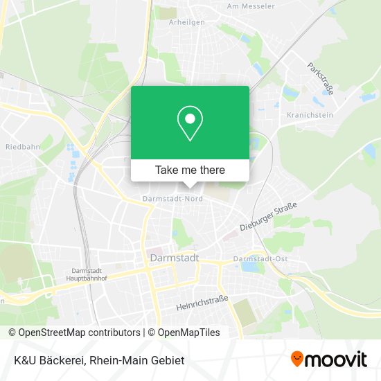 Карта K&U Bäckerei