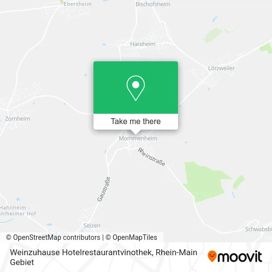 Карта Weinzuhause Hotelrestaurantvinothek