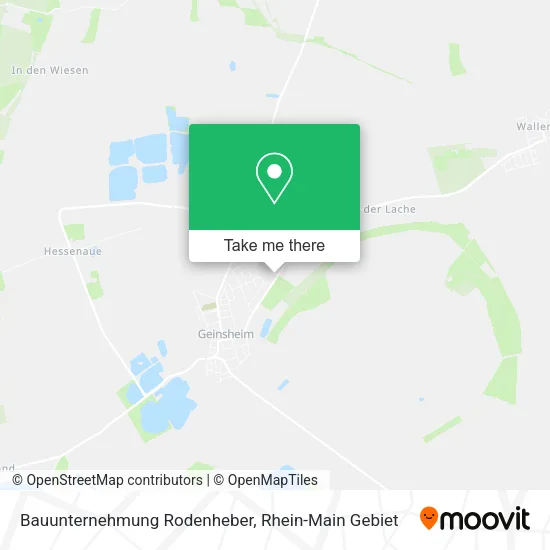 Карта Bauunternehmung Rodenheber