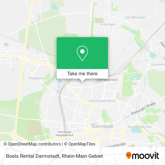 Карта Boels Rental Darmstadt
