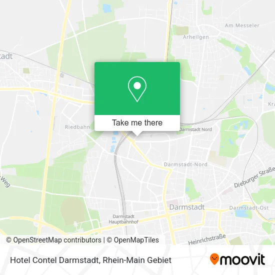 Карта Hotel Contel Darmstadt