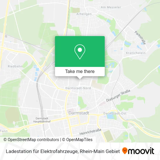 Карта Ladestation für Elektrofahrzeuge