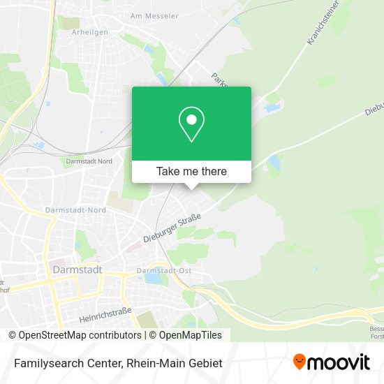 Карта Familysearch Center