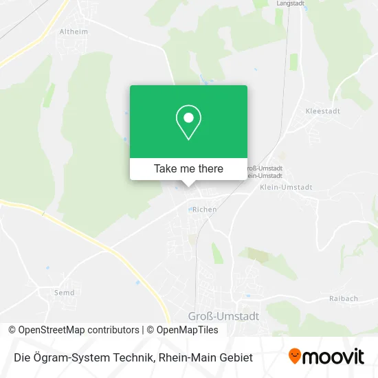 Карта Die Ögram-System Technik