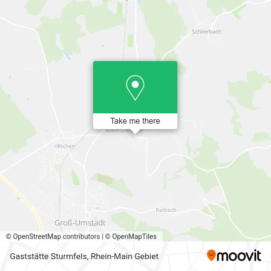 Карта Gaststätte Sturmfels