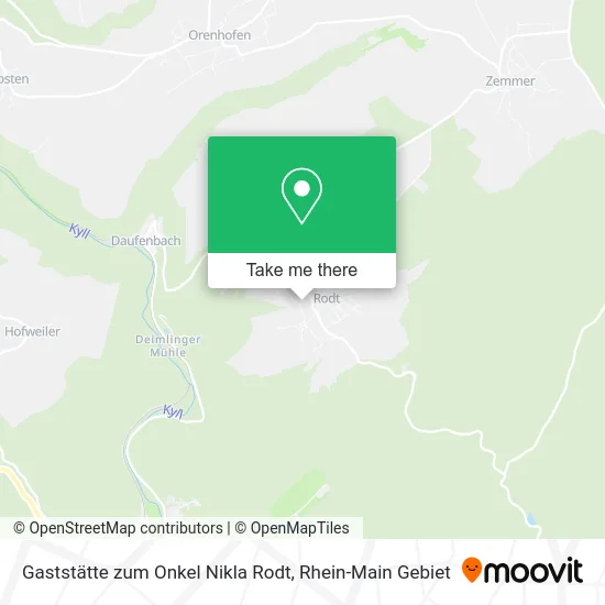 Карта Gaststätte zum Onkel Nikla Rodt