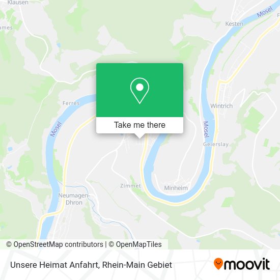 Карта Unsere Heimat Anfahrt