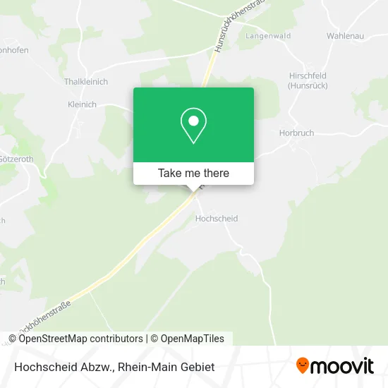 Карта Hochscheid Abzw.