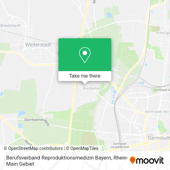Карта Berufsverband Reproduktionsmedizin Bayern