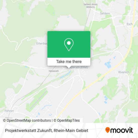 Карта Projektwerkstatt Zukunft