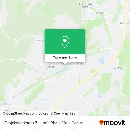 Карта Projektwerkstatt Zukunft