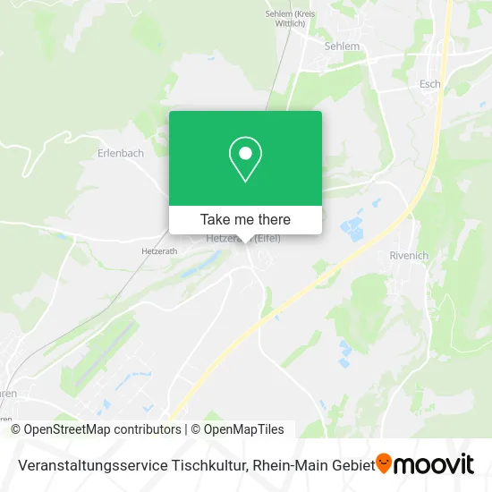 Карта Veranstaltungsservice Tischkultur