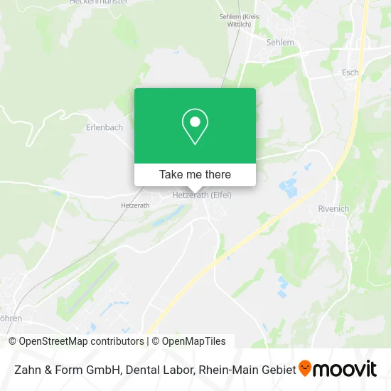 Карта Zahn & Form GmbH, Dental Labor