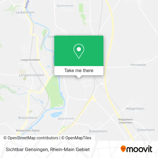 Карта Sichtbar Gensingen