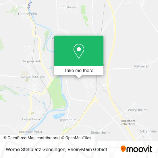 Карта Womo Stellplatz Gensingen