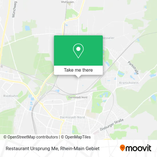 Карта Restaurant Ursprung Me