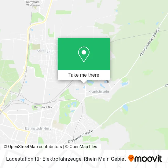 Карта Ladestation für Elektrofahrzeuge