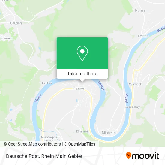 Карта Deutsche Post