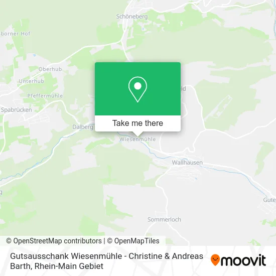 Карта Gutsausschank Wiesenmühle - Christine & Andreas Barth