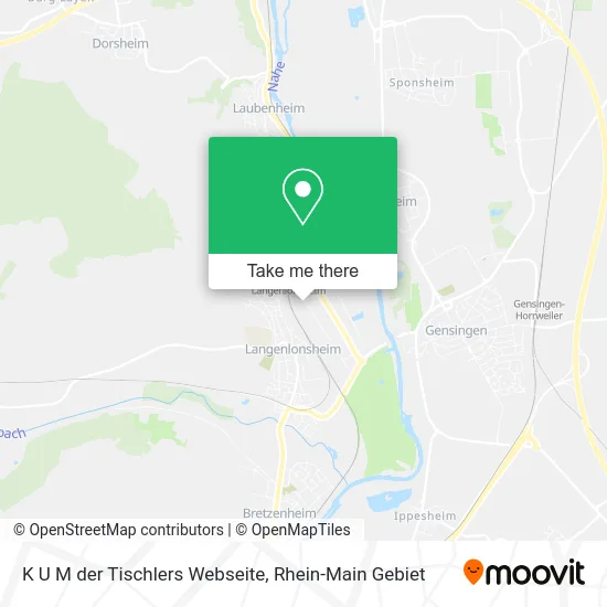 Карта K U M der Tischlers Webseite