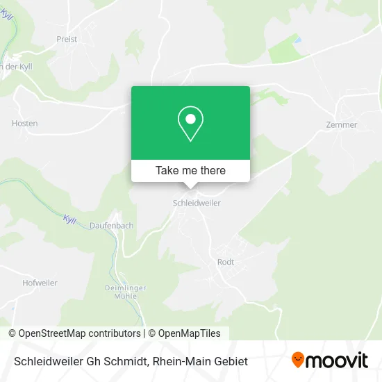Карта Schleidweiler Gh Schmidt