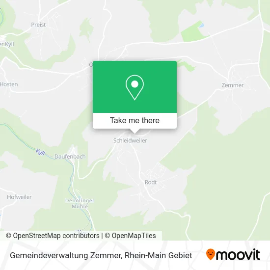 Карта Gemeindeverwaltung Zemmer