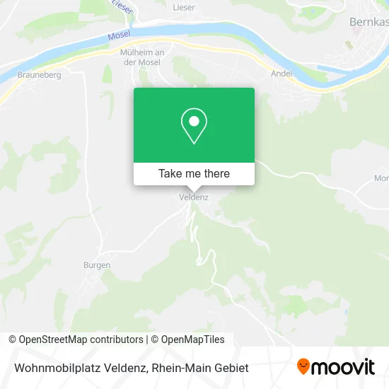 Карта Wohnmobilplatz Veldenz