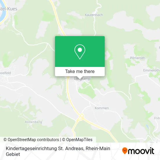 Карта Kindertageseinrichtung St. Andreas