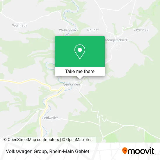 Карта Volkswagen Group
